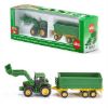 Image de John Deere avec chargeur frontal et remorque 1:87