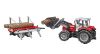 Image de Massey Ferguson 7480 avec chargeur et remorque de bois 1:16