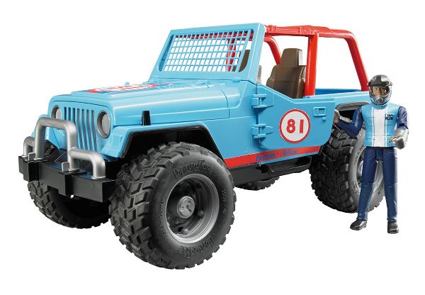Image de Jeep Cross Country racer bleue avec conducteur 1:16