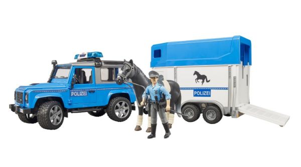 Image de Land Rover Defender Véhicule de police, remorque à