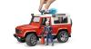 Image de Land Rover Defender pompier avec pompier 1:16