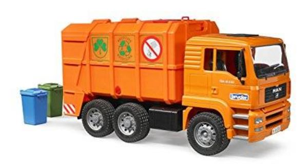 Image de MAN TGS camion poubelle (orange) 1:16