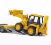 Image de Camion de transport avec tracto-pelle + godet de c
