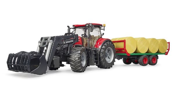 Image de Case IH Optum 300 CVX avec chargeur frontal, remor
