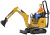 Image de Mini pelleteuse JCB 8010 CTS et homme de chantier 1:16
