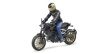 Image de Scrambler Ducati Cafe Racer et motocycliste 1:16